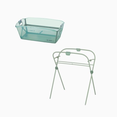 BANHEIRA DOBRÁVEL OASIS + SUPORTE BOTANIC - Image product