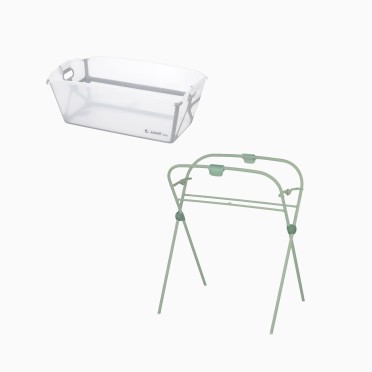 BANHEIRA DOBRÁVEL OASIS + SUPORTE BOTANIC