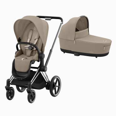 E-PRIAM CHROME BLACK + SEAT PACK + ALCOFA PRIAM LUX
